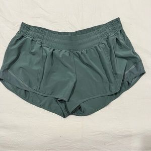 Teal Lululemon shorts